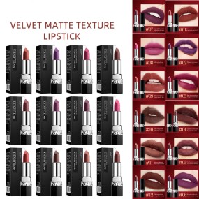 Lipstick Supplier - Hot Sale 12 Color Waterproof Velvet Matte Long Lasting