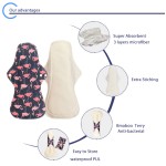 Women's Pads Factory - Flamingo Print Heavy Flow