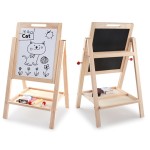 Drawing Board Supplier - Double-Sided Wooden Whiteboard