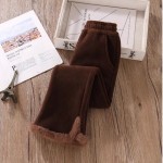 Knitted Pants Supplier - Girls Solid Washed Casual