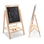 Drawing Board Supplier - Double-Sided Wooden Whiteboard
