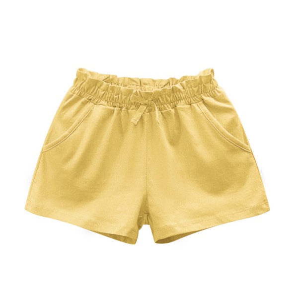 Summer Shorts Supplier - Girls Elastic Waist Cotton