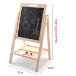 Drawing Board Supplier - Double-Sided Wooden Whiteboard
