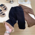 Knitted Pants Supplier - Girls Solid Washed Casual