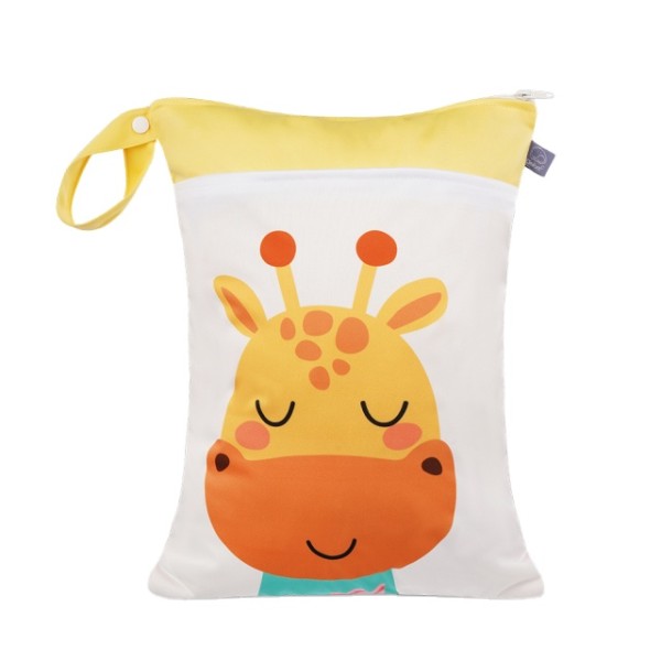 Diaper Wet Bags Supplier - Waterproof 30x40cm Double Pocket