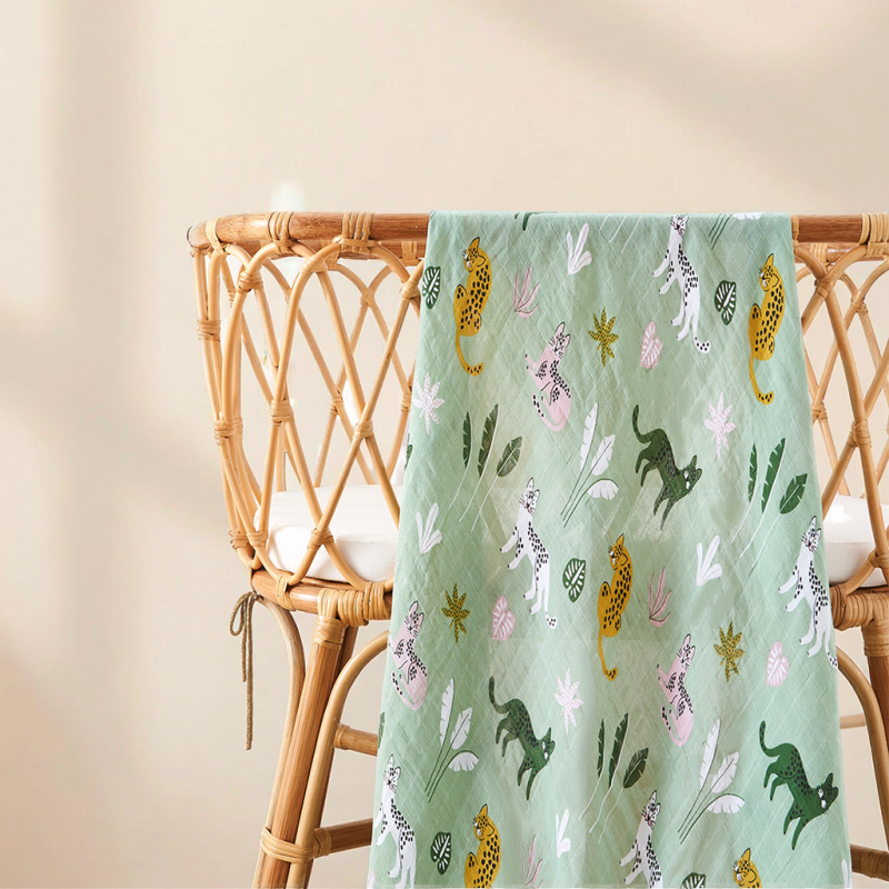 Muslin Swaddle Blankets Manufacturer - Gender Neutral Checkered