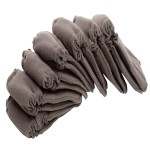 Charcoal Bamboo Inserts Factory - 5-Layer Gussets Reusable