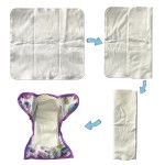 Diaper Inserts Supplier - Reusable 5 Layers Bamboo Cotton Breathable