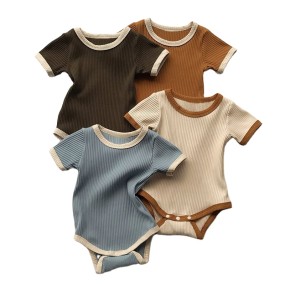 Newborn Romper Supplier - 2023 New Short-sleeved Jumpsuit