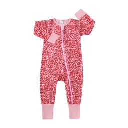 Baby Romper Manufacturer - Custom Bamboo Girl Zipper Newborn
