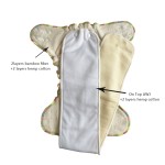 Bamboo Diaper Factory - Washable Reusable Hemp Fiber Printed