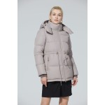 Puffer Jacket Supplier - Short Fitted Fox Fur Trim Winter