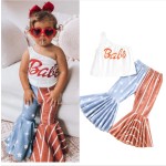 Toddler Clothes Factory - Sleeveless Halter Crop Top Floral