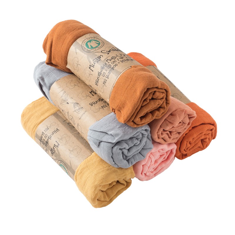 Swaddle Blanket Manufacturer - Factory Custom 70%Bamboo30%Cotton