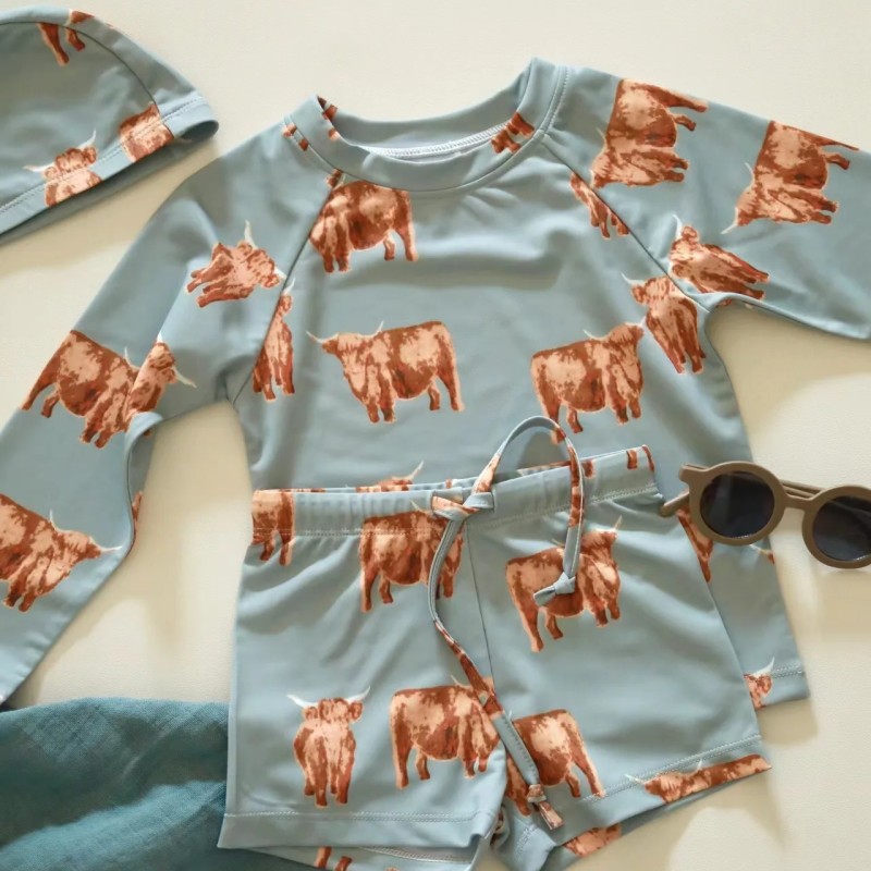 Swimsuit Manufacturer - Custom UPF50+ Kids Long Sleeve