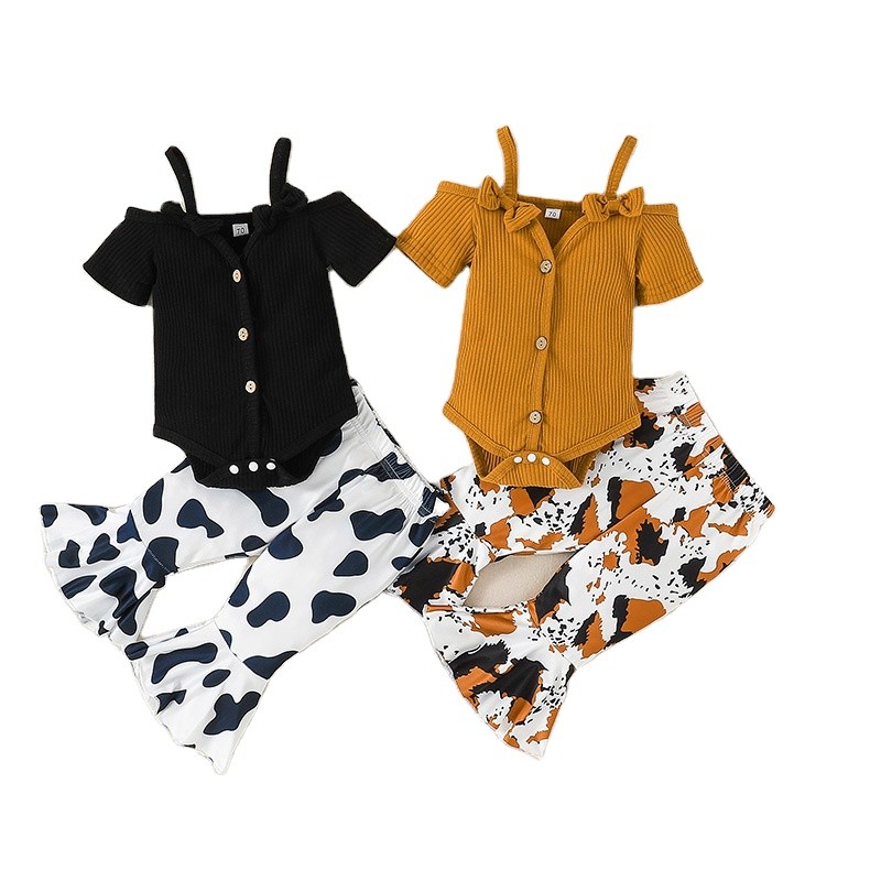 Infant Outfit Supplier - 2Pcs Cami Romper Bell Bottom