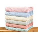 Baby Blanket Supplier - Hot Selling Waffle Plaid Organic