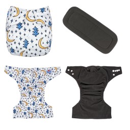 Cloth Diaper Manufacturer - Babyland Charcoal Bamboo Nappy