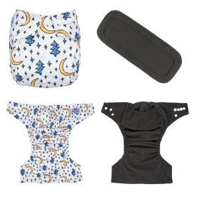 Cloth Diaper Manufacturer - Babyland Charcoal Bamboo Nappy