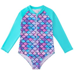 Swim Suits Manufacturer - Little Girls Flower Pattern