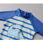 Swimsuit Supplier - Printed Pattern Long Sleeves Boy