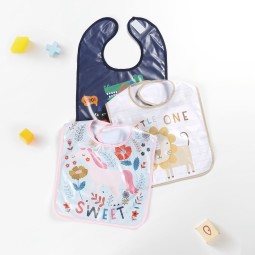 Feeding Bib Supplier - Eco Friendly PUL Newborn Printed