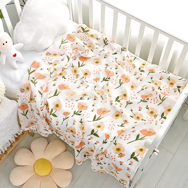 Swaddle Wrap Manufacturer - Wholesale 70%Bamboo30%Cotton Muslin
