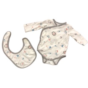 Baby Bib Set Manufacturer - Customized 100% Cotton Long Sleeve