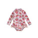 Girls Swimwear Factory - One-Piece Anti-UV Floral Print
