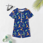 Children Swimsuit Factory - Cartoon Button Closure Sizing