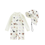 Children Swimsuit Supplier - Three-Piece Dinosaur Floral
