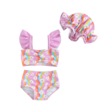 Girls Swimwear Set Factory - Wholesale Cute Floral Print
