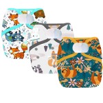 Newborn Diaper Supplier - 4pcs/lot Waterproof PUL Double