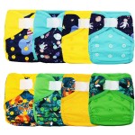 Newborn Diapers Factory - EEZKOALA 4 Pieces Set Washable