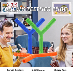 Teether Tubes Manufacturer - Hot Sale Chewy Silicone 3-6 Months