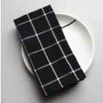 Kitchen Towel Manufacturer - HOT SALE Cheap Cotton Black Stripe