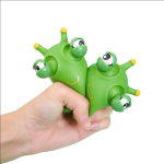 PVC Toys Supplier - Hot Sale Green Squeeze Eye Pop Bug