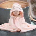 Bath Towel Supplier - Newborn Hooded Flannel Animal Print