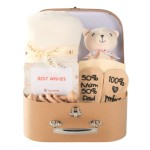 Baby Gift Set Factory - Security Blanket Wooden Rattle