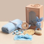 Baby Gift Set Factory - Newborn Muslin Blanket Silicone Teether