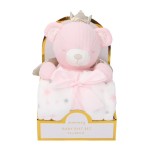 Baby Blanket Set Supplier - Gift Box Bear Polyester Flannel