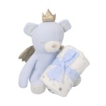 Baby Blanket Set Supplier - Gift Box Bear Polyester Flannel