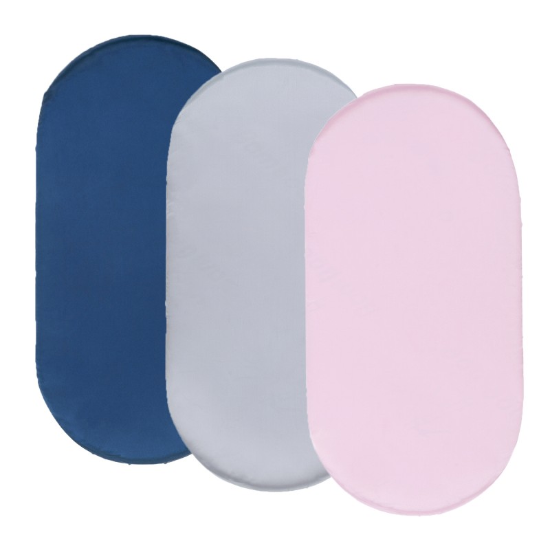 Bassinet Sheet Set Supplier - 3PCS Fitted Oval Hourglass