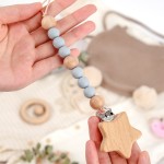 Pacifier Clip Factory - Wood Silicone Teething Beads Holder