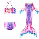 Mermaid Swimdress Supplier - 3Pcs Kids Beach Bikini Set