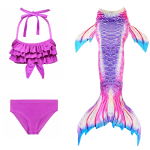Mermaid Swimdress Supplier - 3Pcs Kids Beach Bikini Set