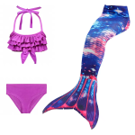 Mermaid Swimdress Supplier - 3Pcs Kids Beach Bikini Set