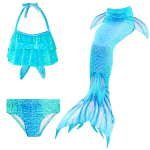Mermaid Swimdress Supplier - 3Pcs Kids Beach Bikini Set
