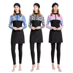 Full Cover Swimsuit Supplier - Three-Piece with Long