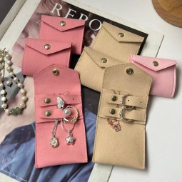 Jewelry Velvet Bag Manufacturer - Foldable Earrings Necklace Packaging Pouch Wholesale